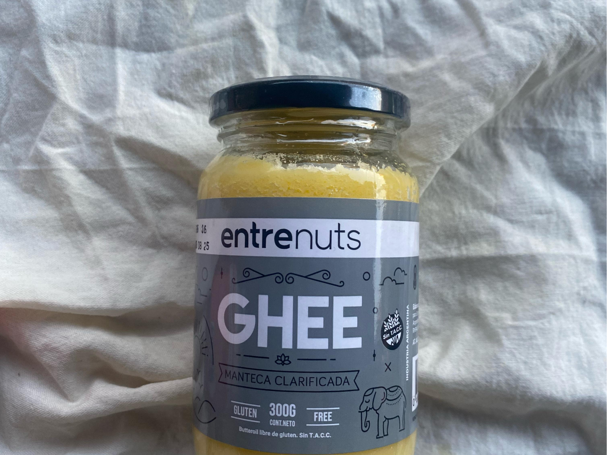 Manteca clarificada Ghee "Entre Nuts" 300gr