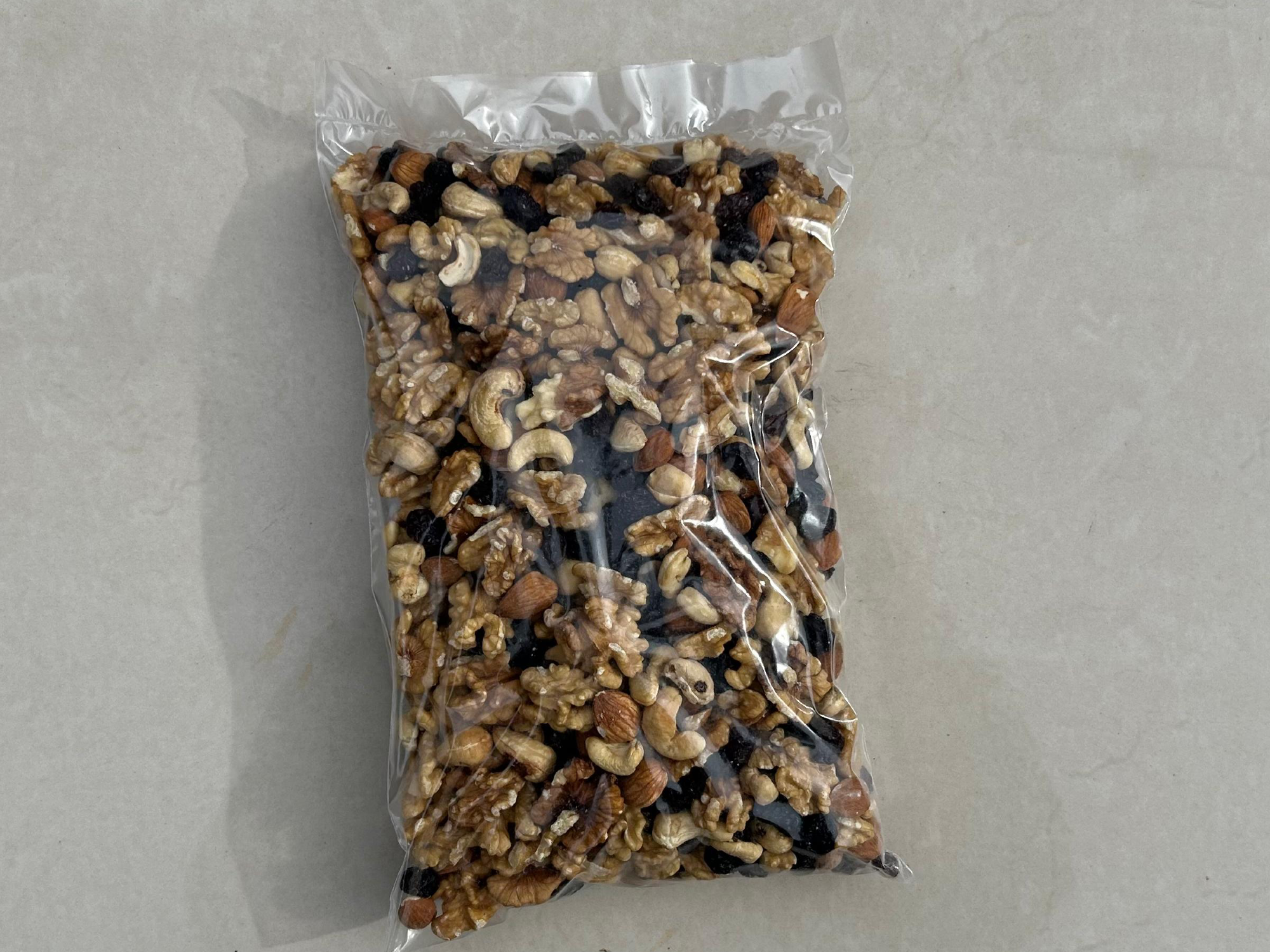 Frutos secos con pasas