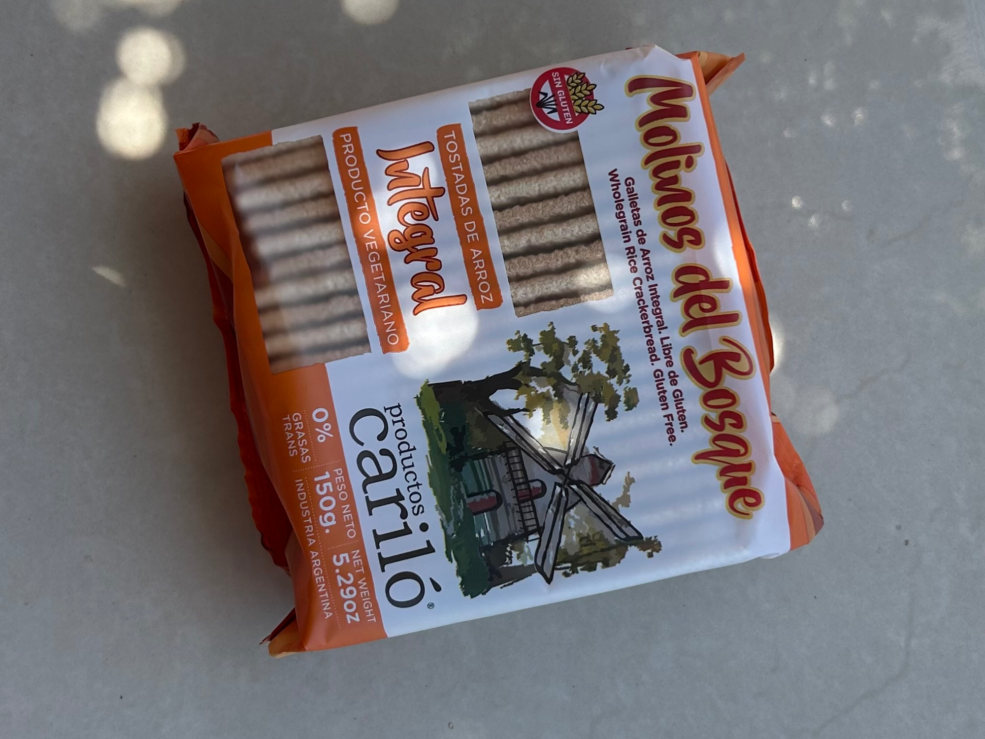 Galleta de arroz molinos del bosque integral 150 grs