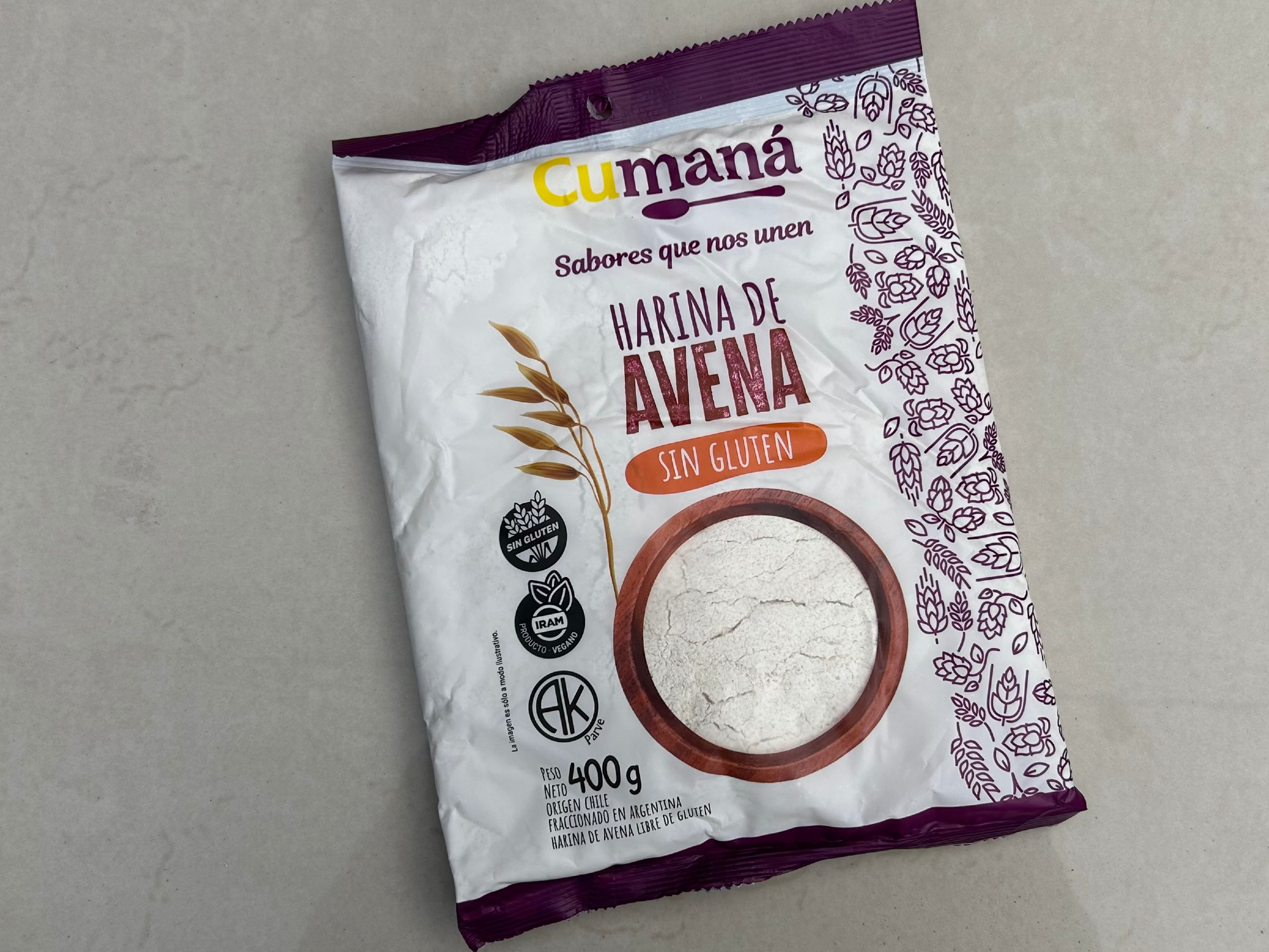 Harina de avena sin tacc
