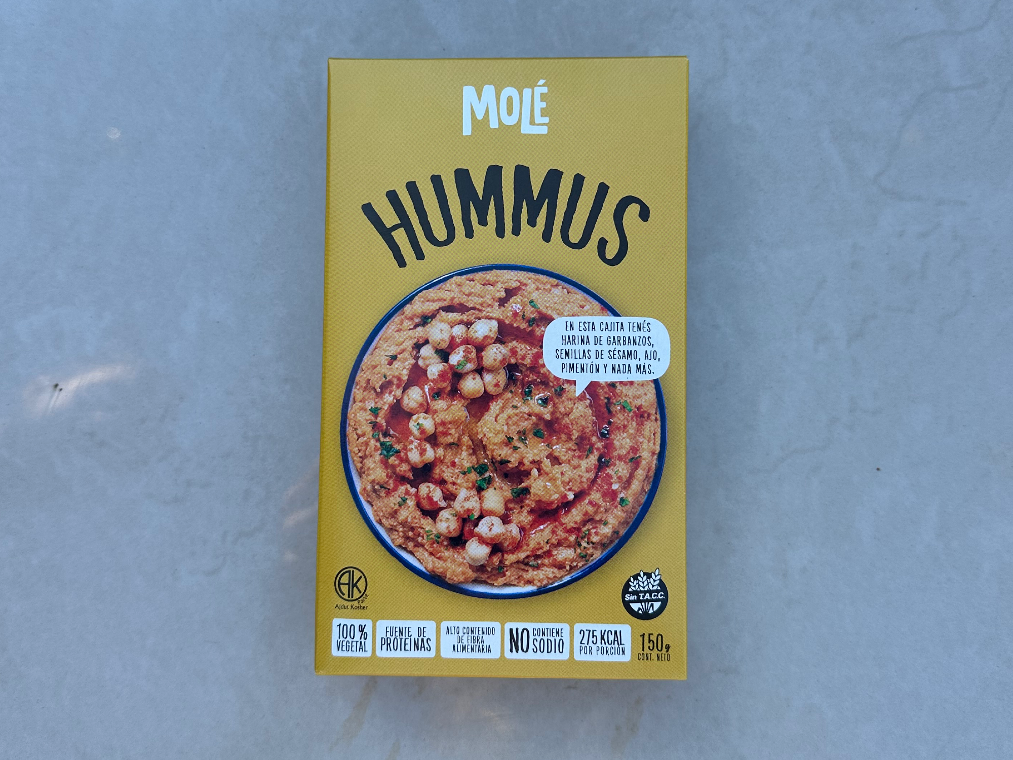 Hummus de garbanzo