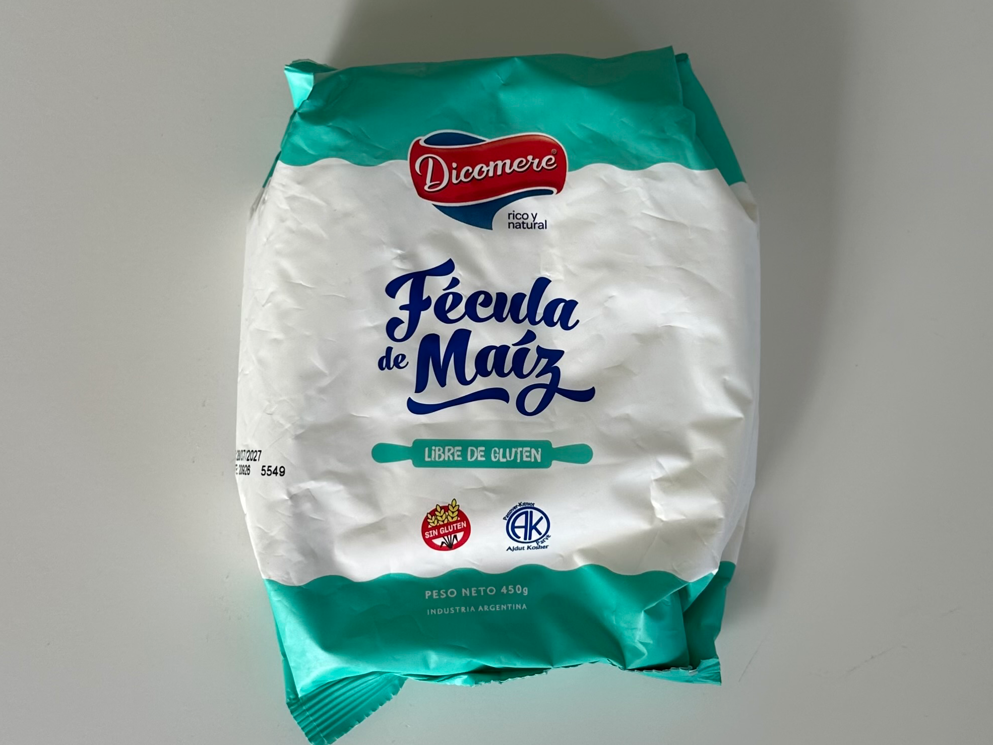 Fécula de maíz sin tacc