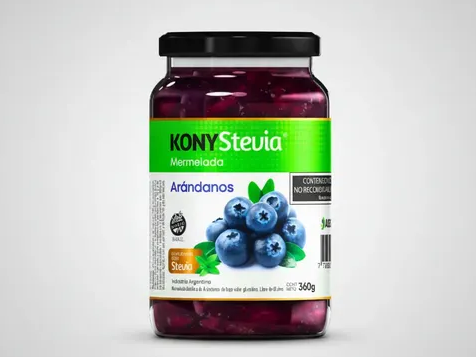 Mermelada de arandano con stevia