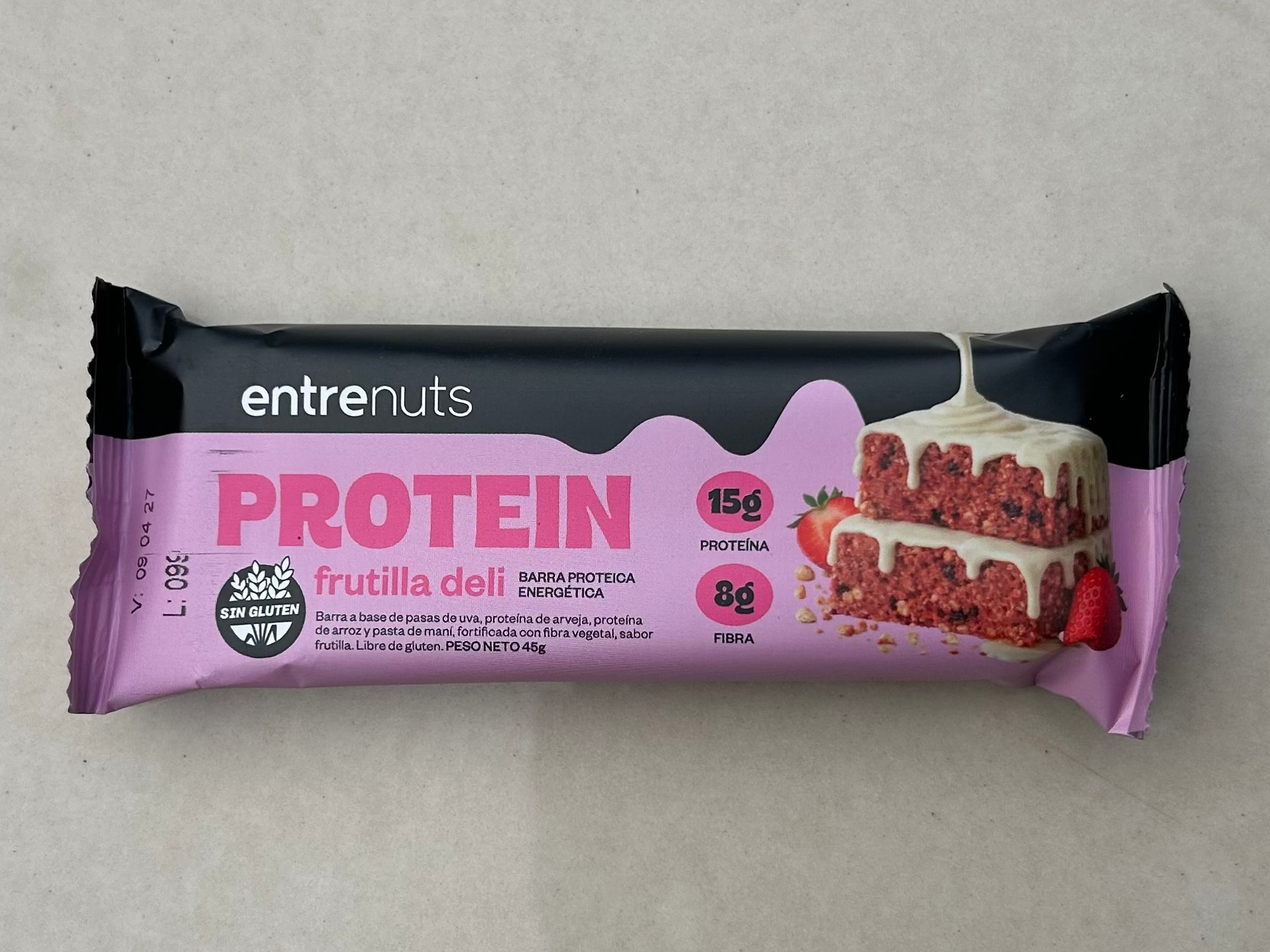 Barrita "Entre nuts" frutilla