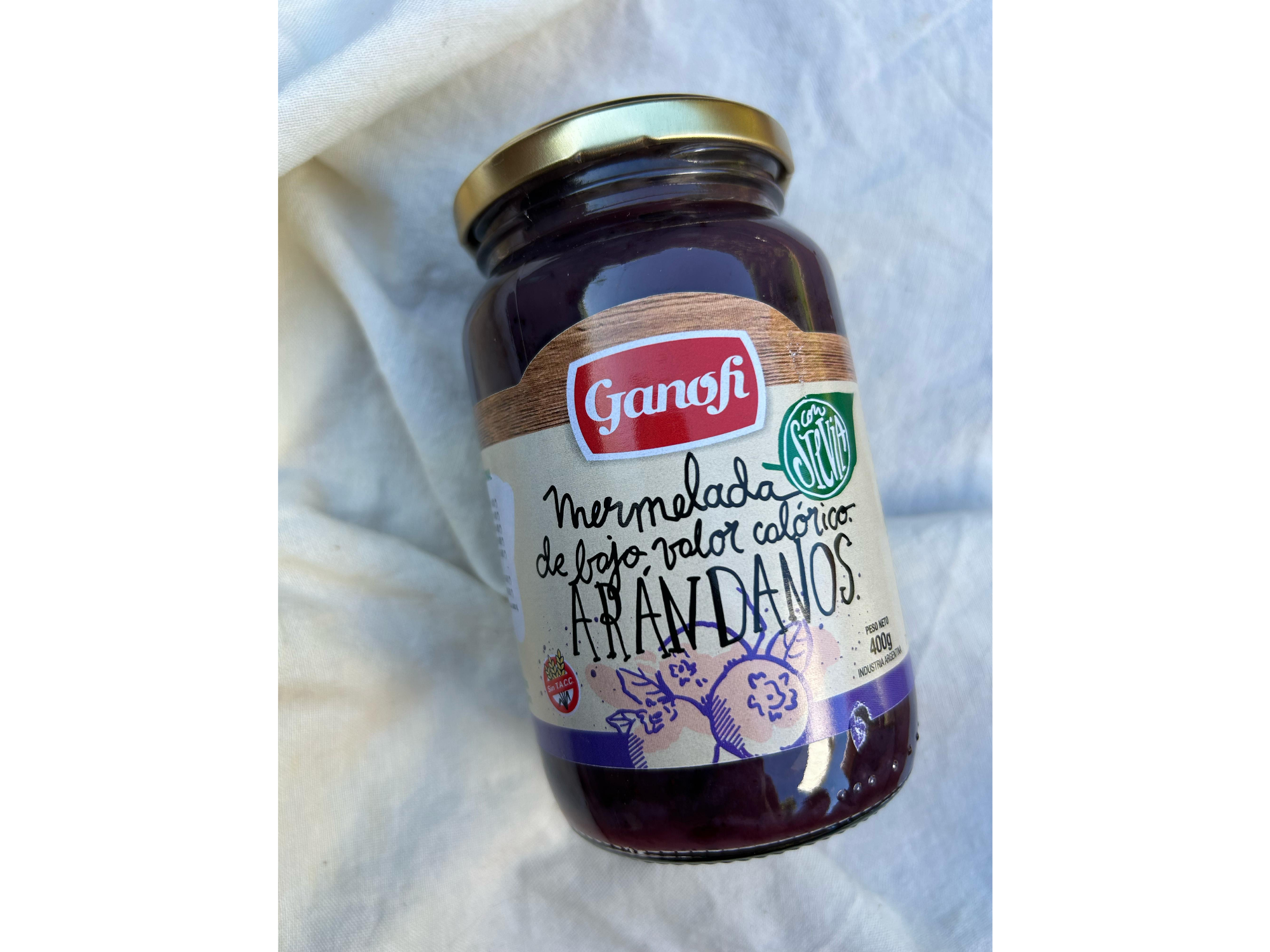 Mermelada de arandano con stevia