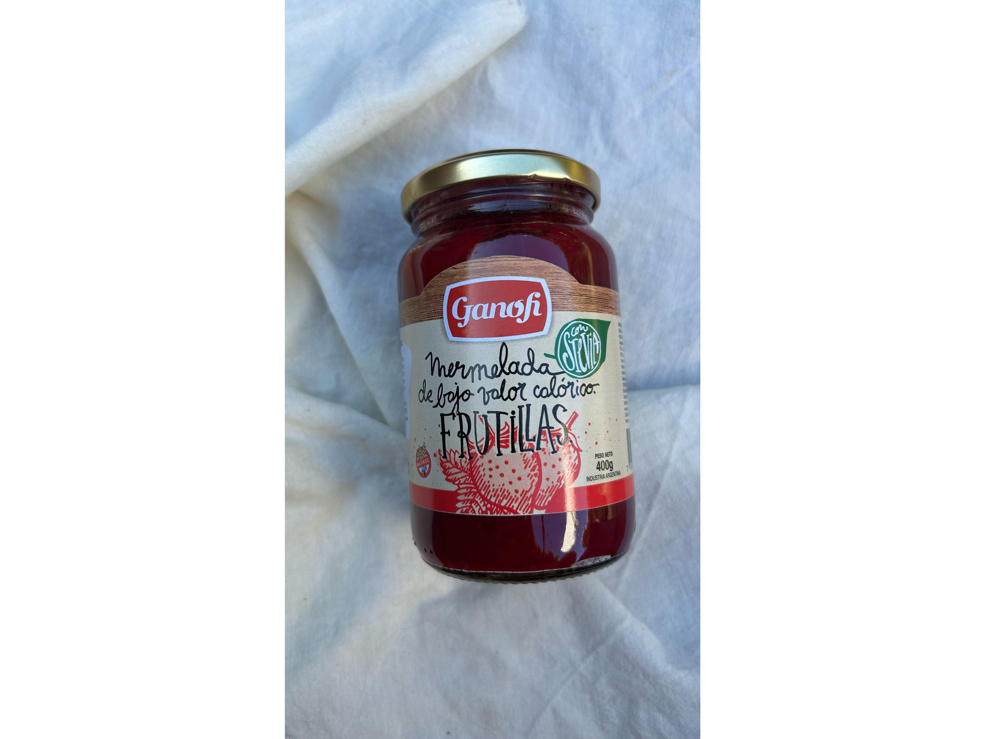 Mermelada de frutilla con stevia