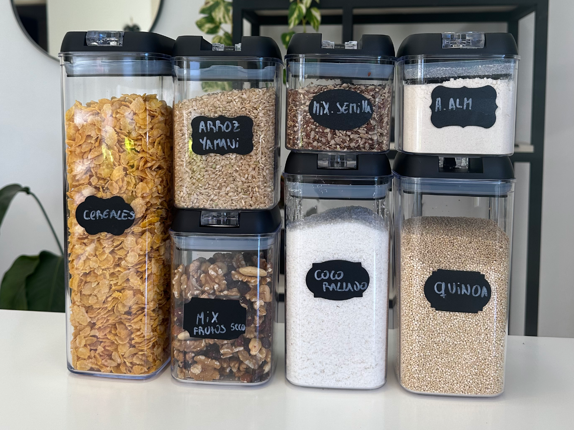 Set de 7 recipientes herméticos