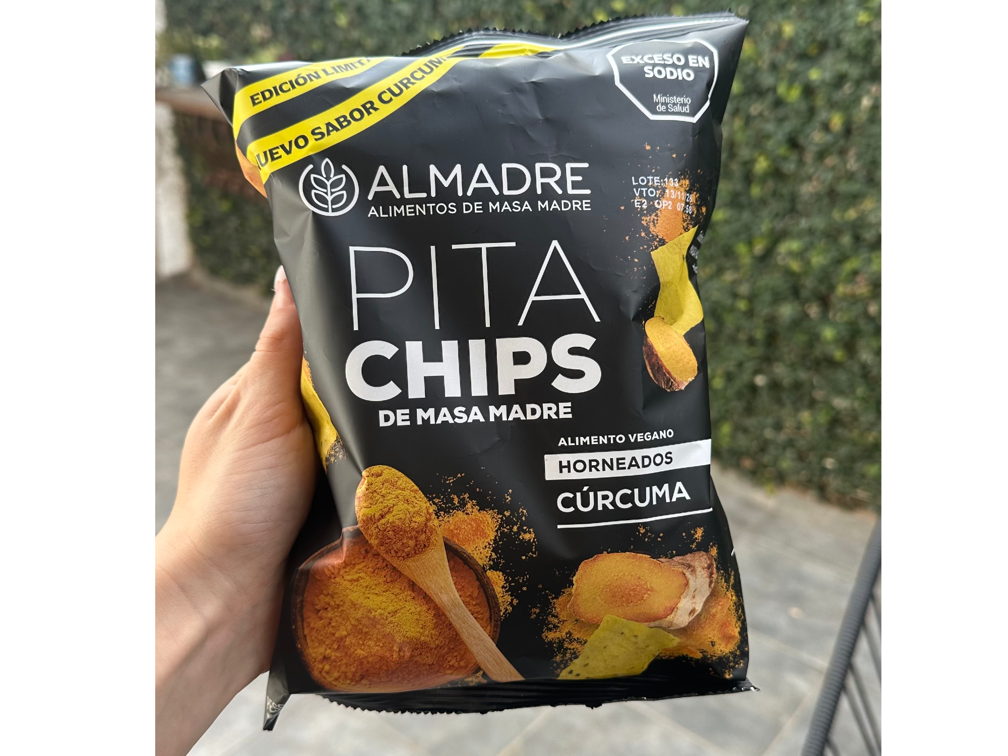 Pitachips cúrcuma