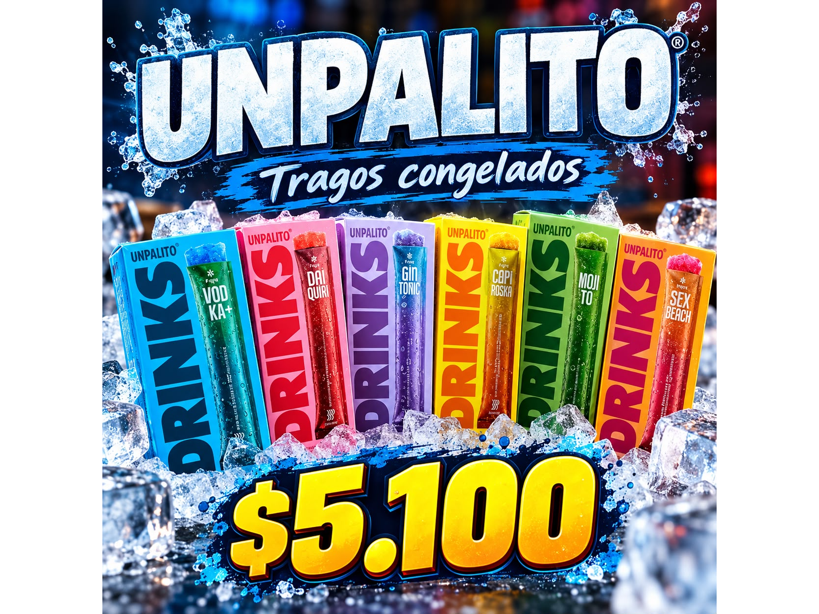 DRINKS TRAGOS CONGELADOS X5U