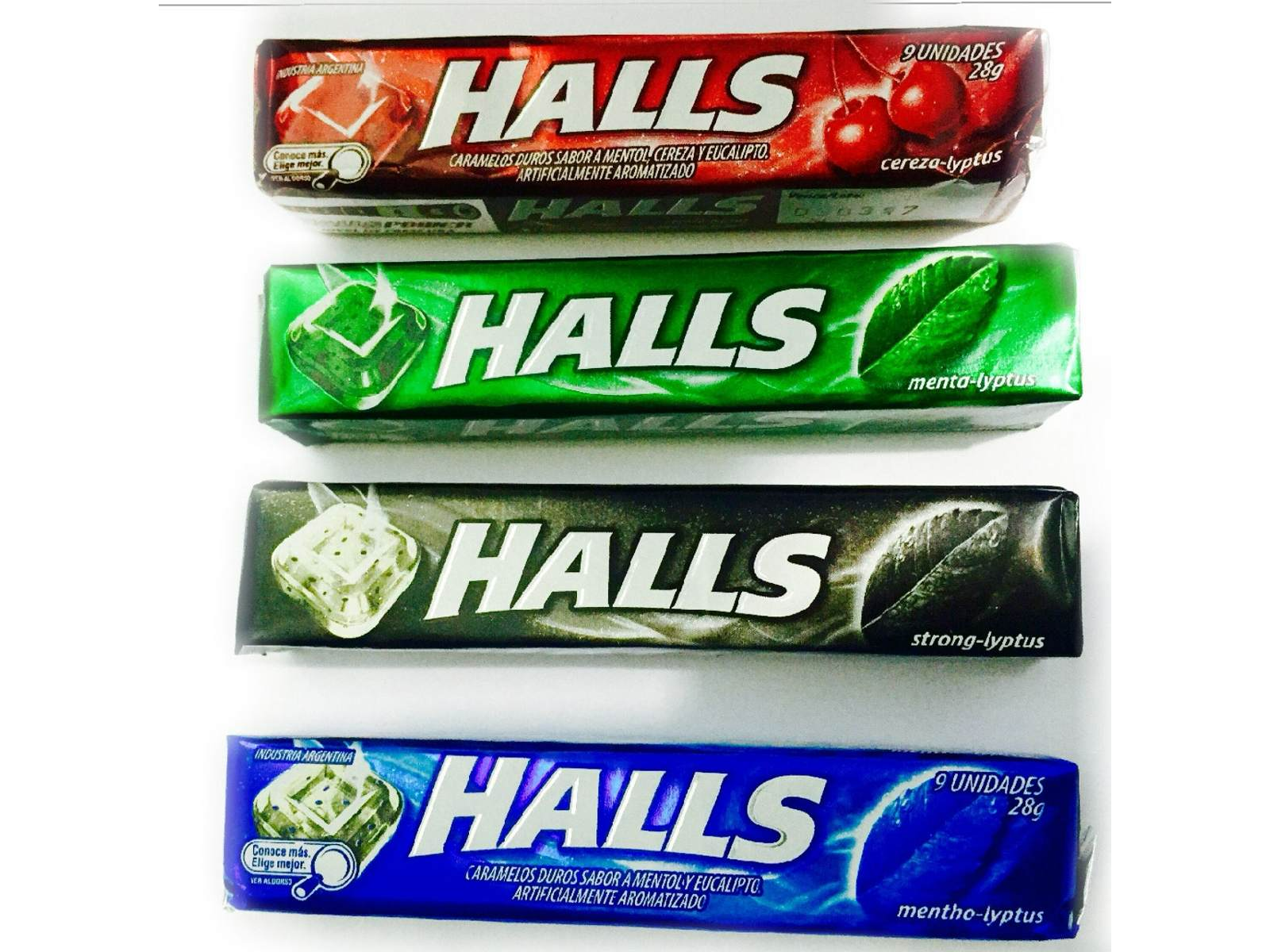 HALLS CARAMELOS