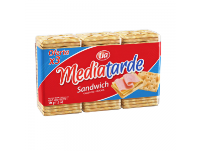 MEDIATARDE SANGUCHERA X3