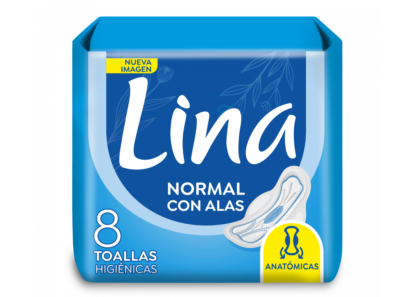 Lina azul toallita x8u