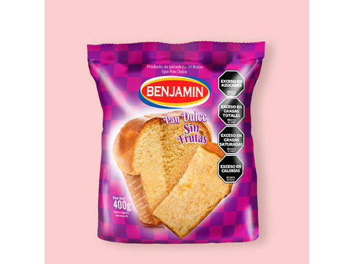 BENJAMIN PAN DULCE S/FRUTA X400GR