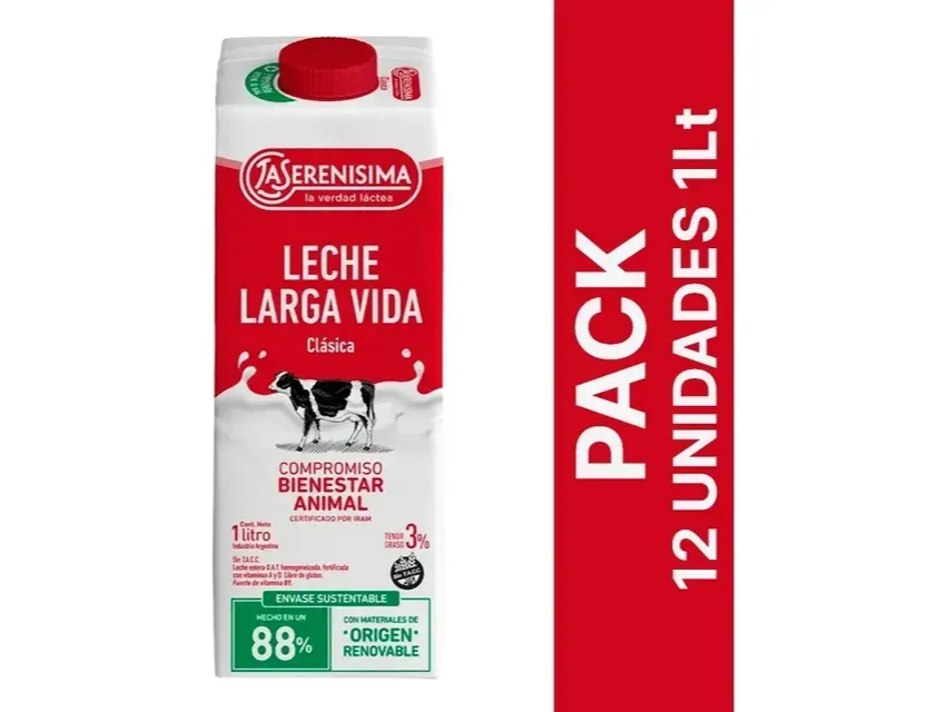 SERENISIMA LECHE BRICK X1L