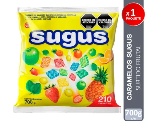 SUGUS CARAMELOS MASTICABLES X700G