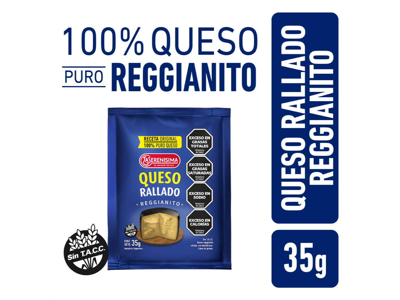 Serenísima queso rallado x35g