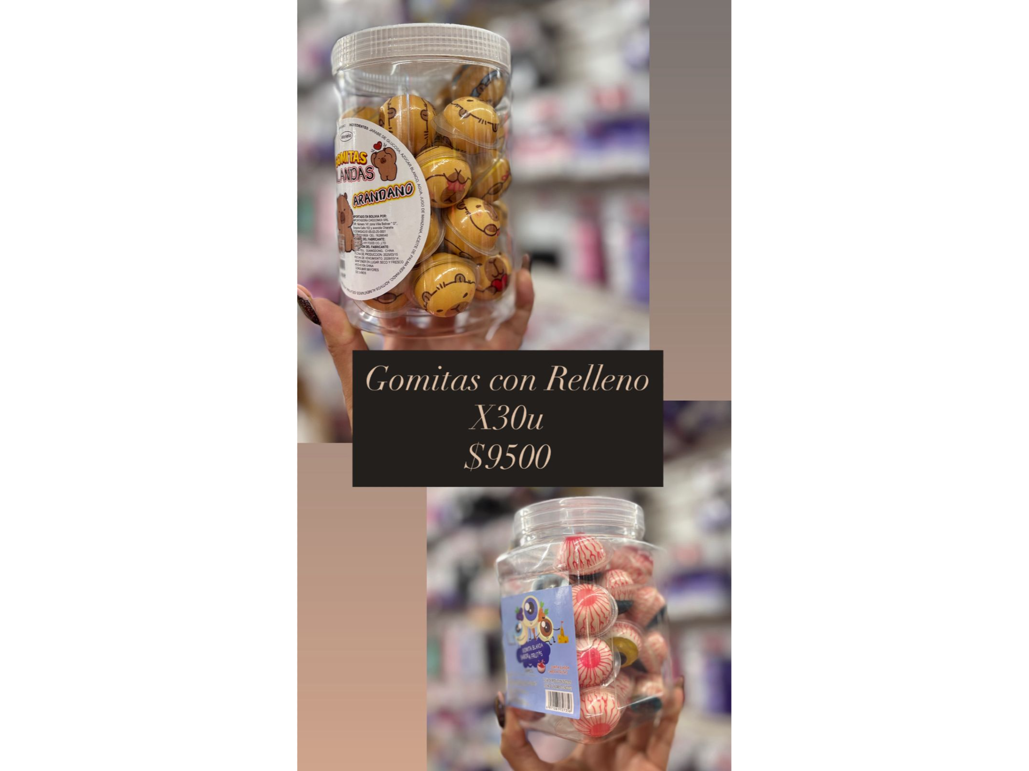 GOMITAS CON RELLENO X30U