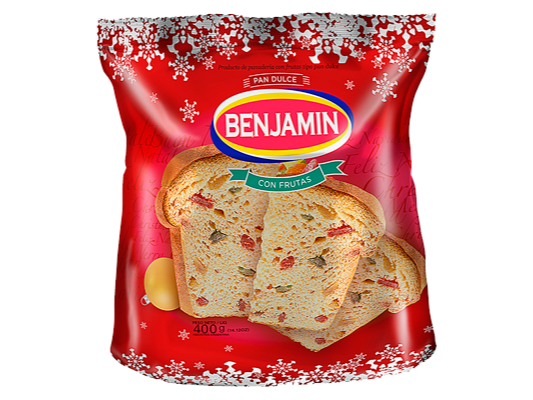 Benjamin pan dulce con frutas x400g