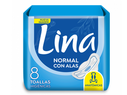 Lina azul toallita x8u