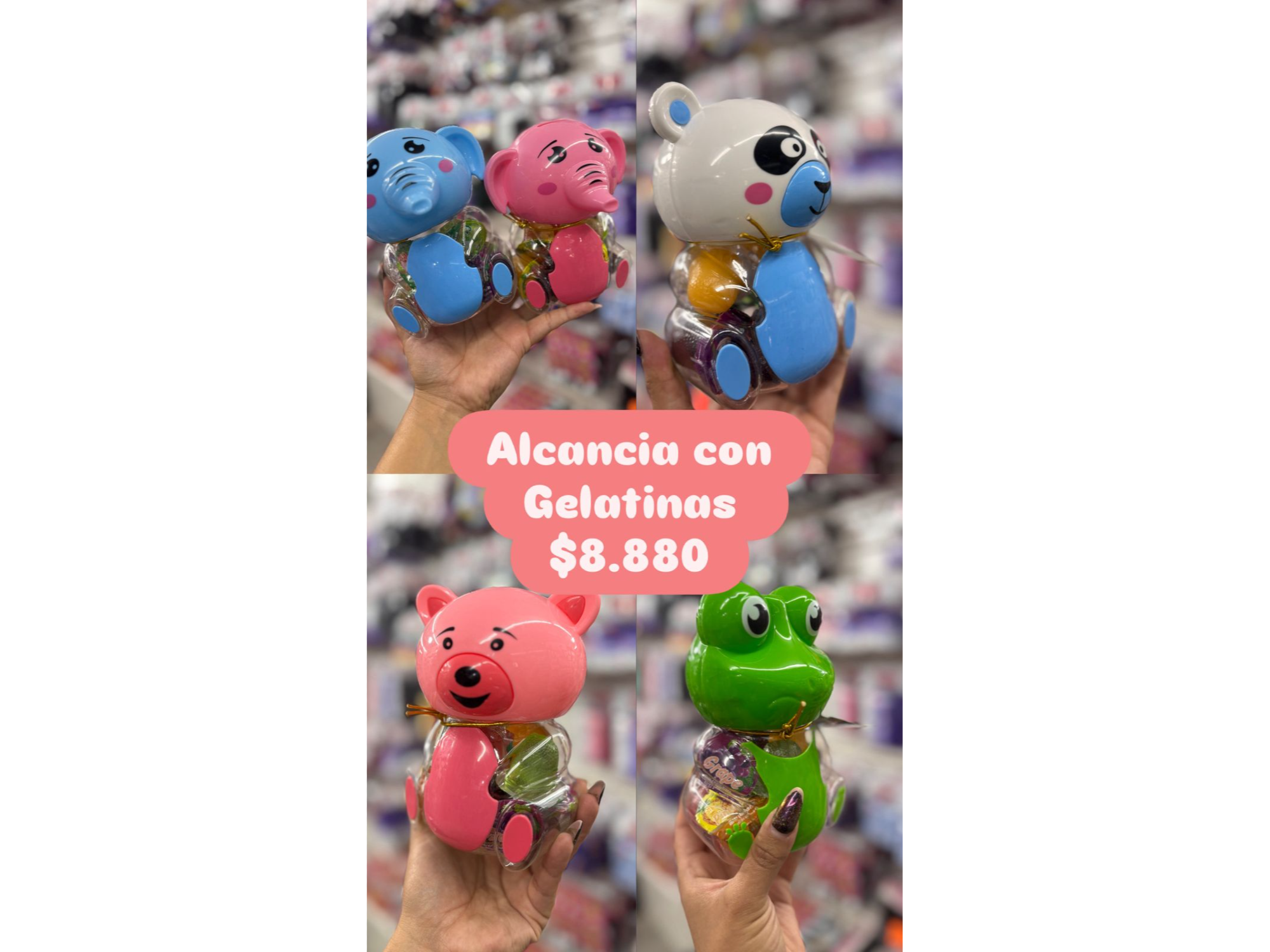 ALCANCIA CON GELATINAS