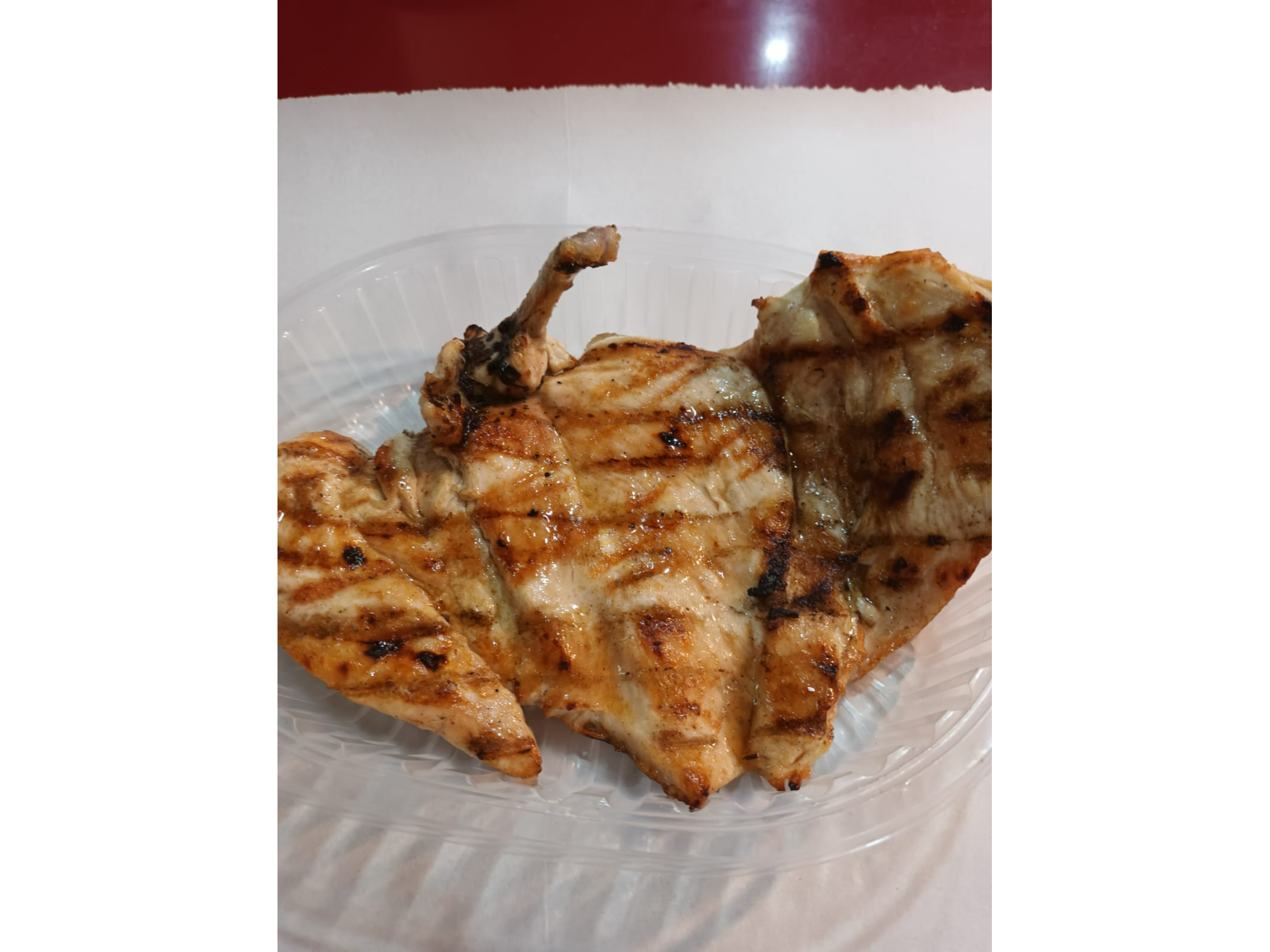 1/4 de Pollo Deshuesado a la Parrilla