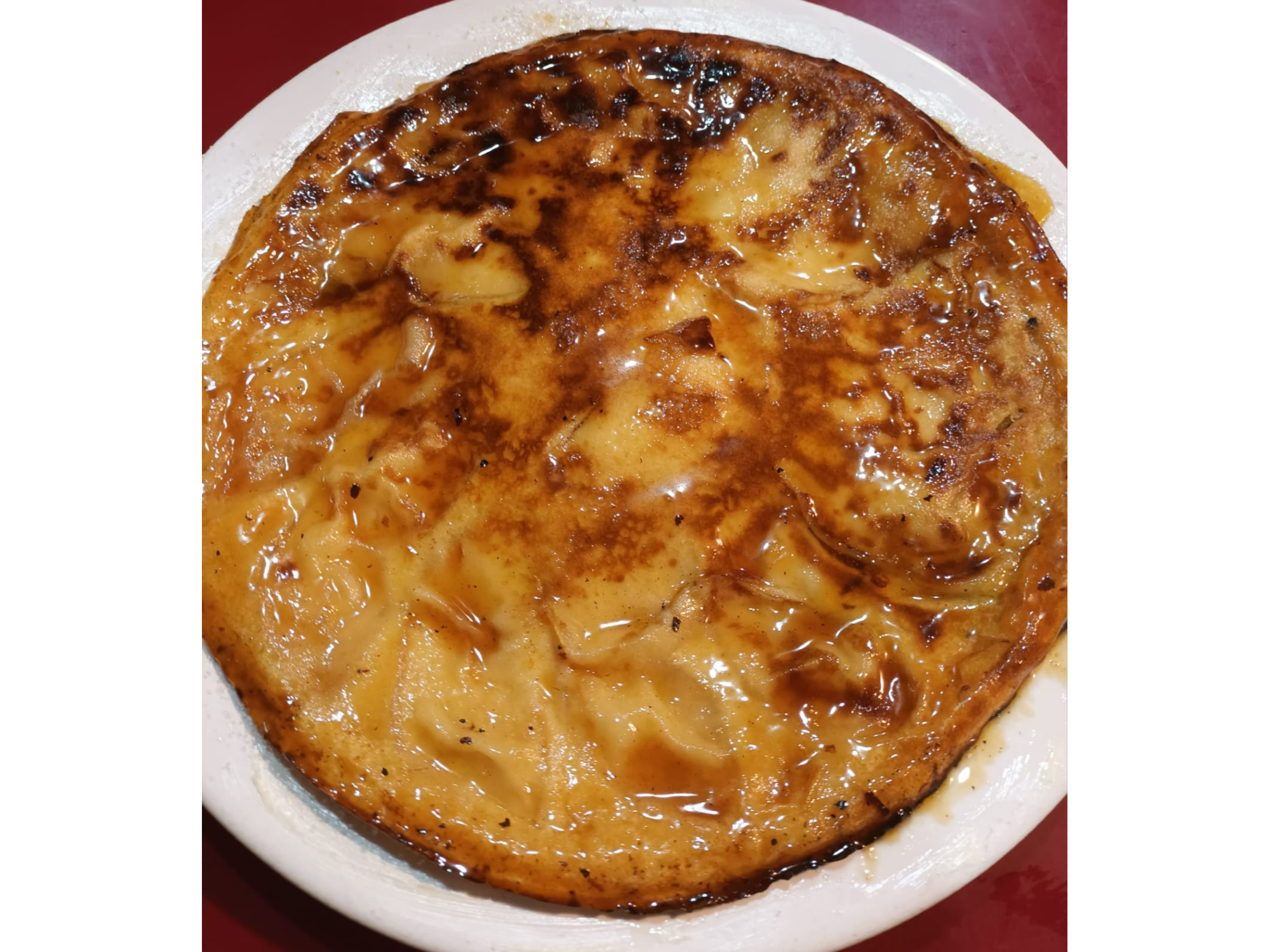 Panqueque de Manzana Quemado al Rhum