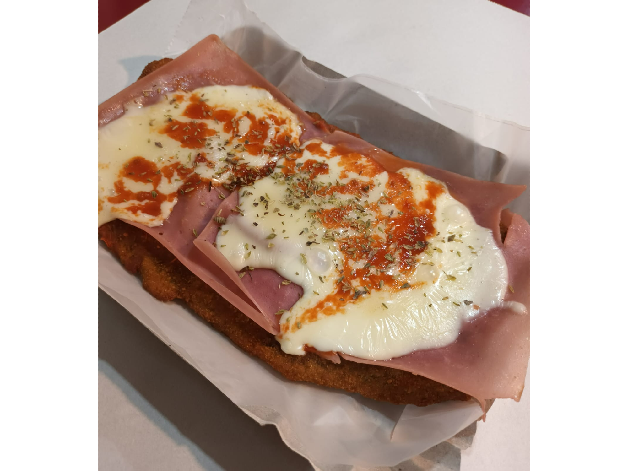3 Milanesas deTernera Napolitanas + 1 Papas Fritas Chica + 1 Ens Mixta