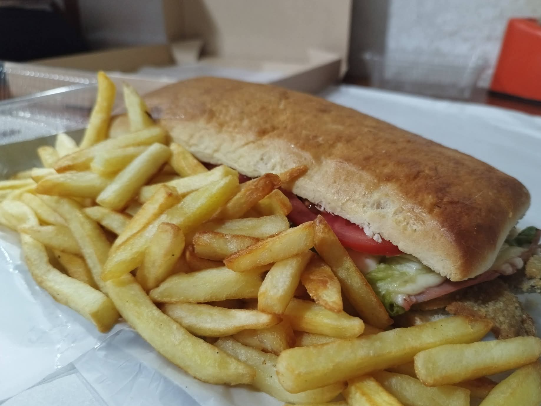 2 sandwiches de Mila completos + papas fritas (Copia)