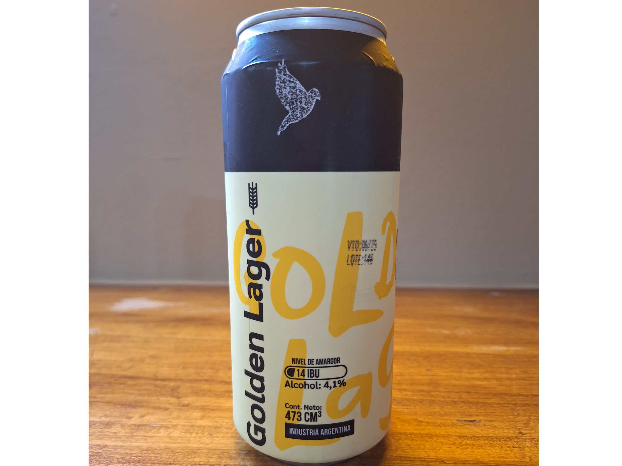 Cerveza Artesanal- Golden Lager, Lata  473ml