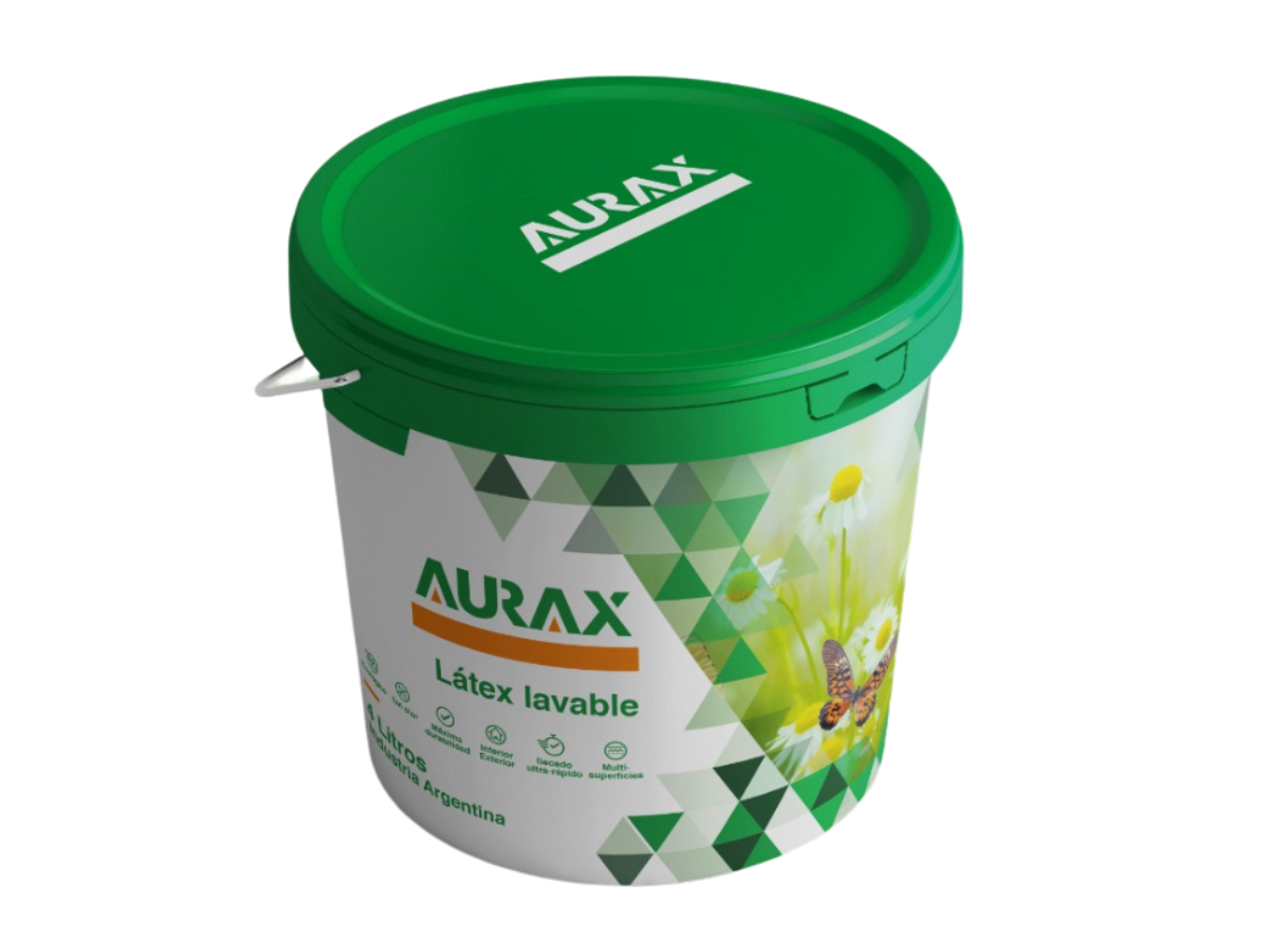 Látex Aurax  lavable interior/exterior mate
