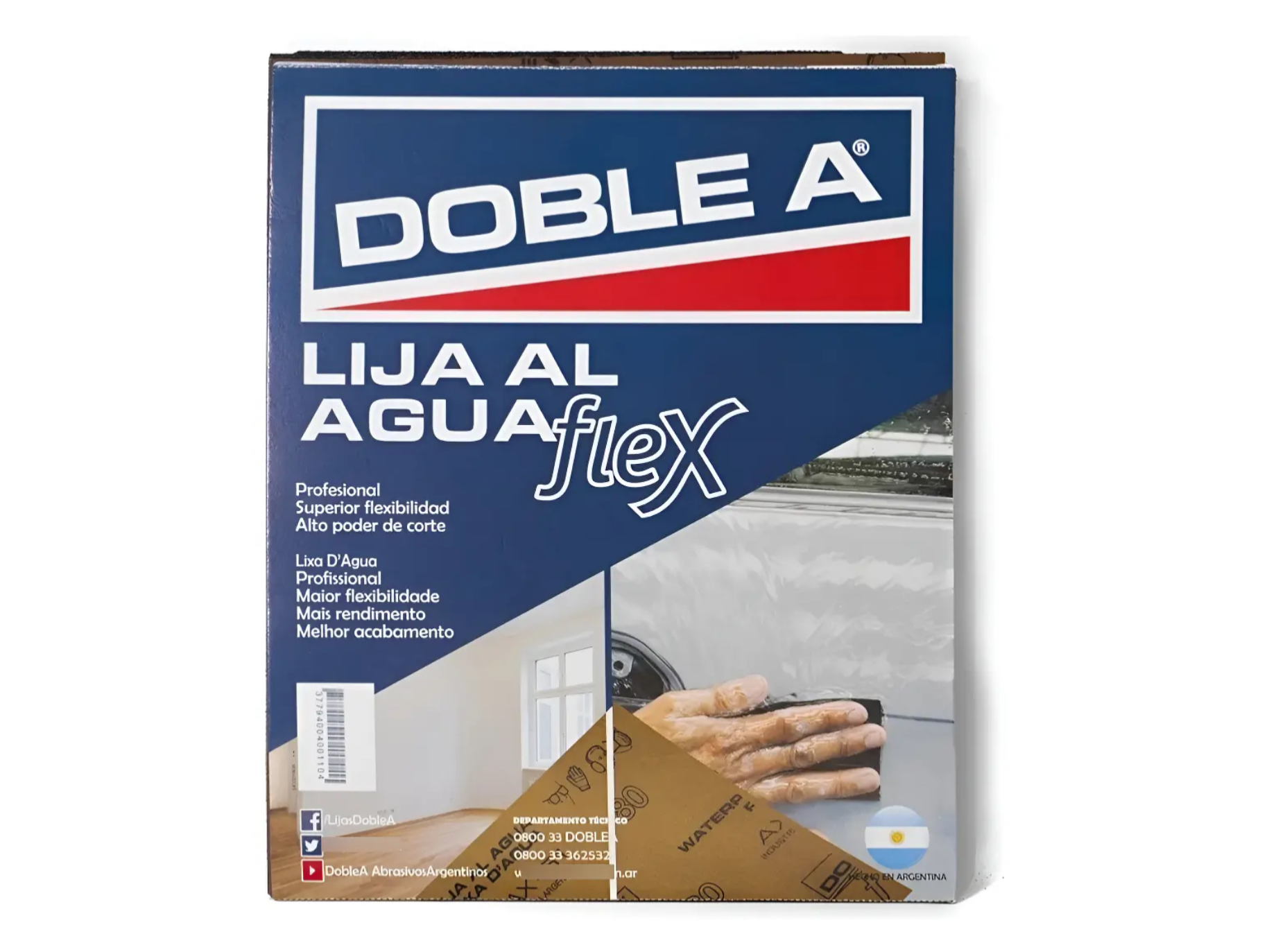 Lija al agua doble A