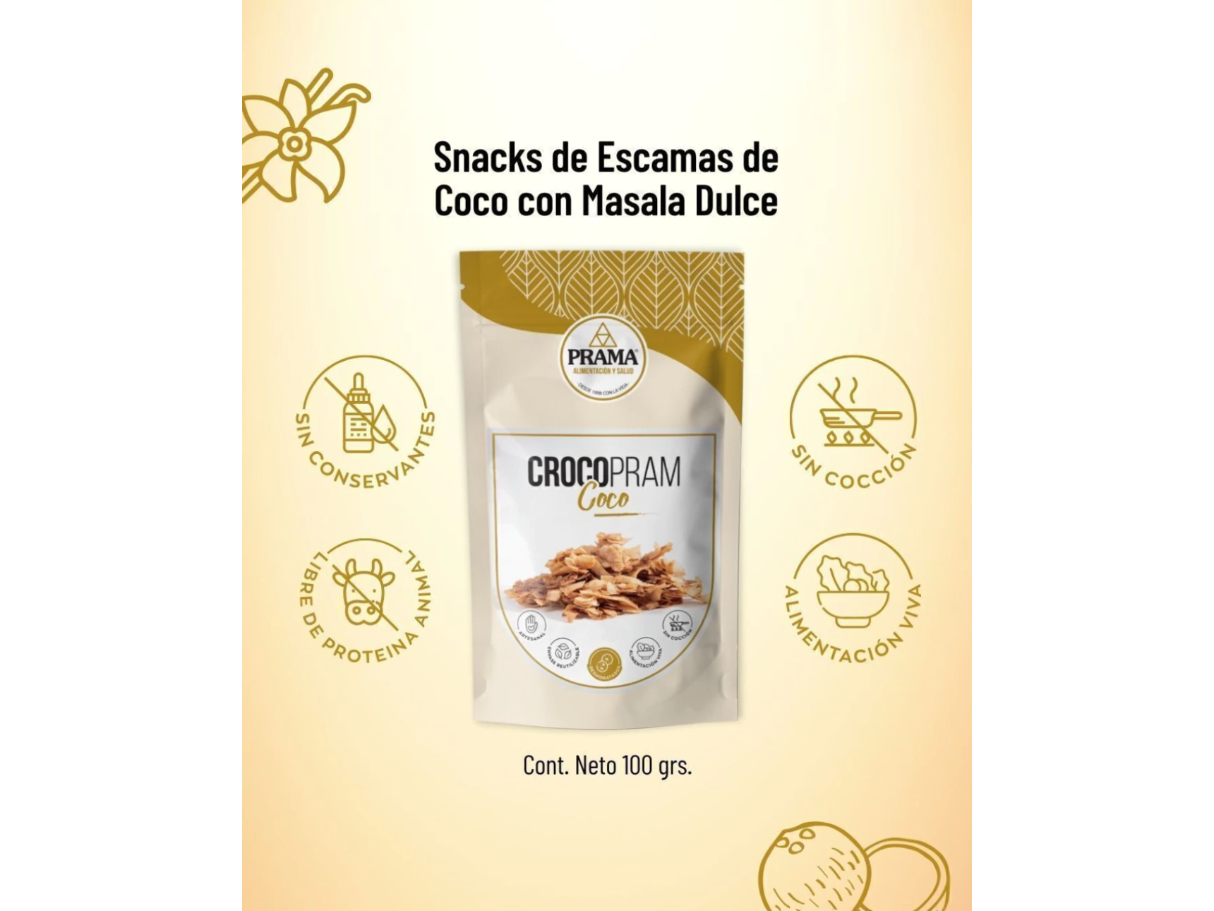 Crocopram Dulces ESCAMAS de COCO