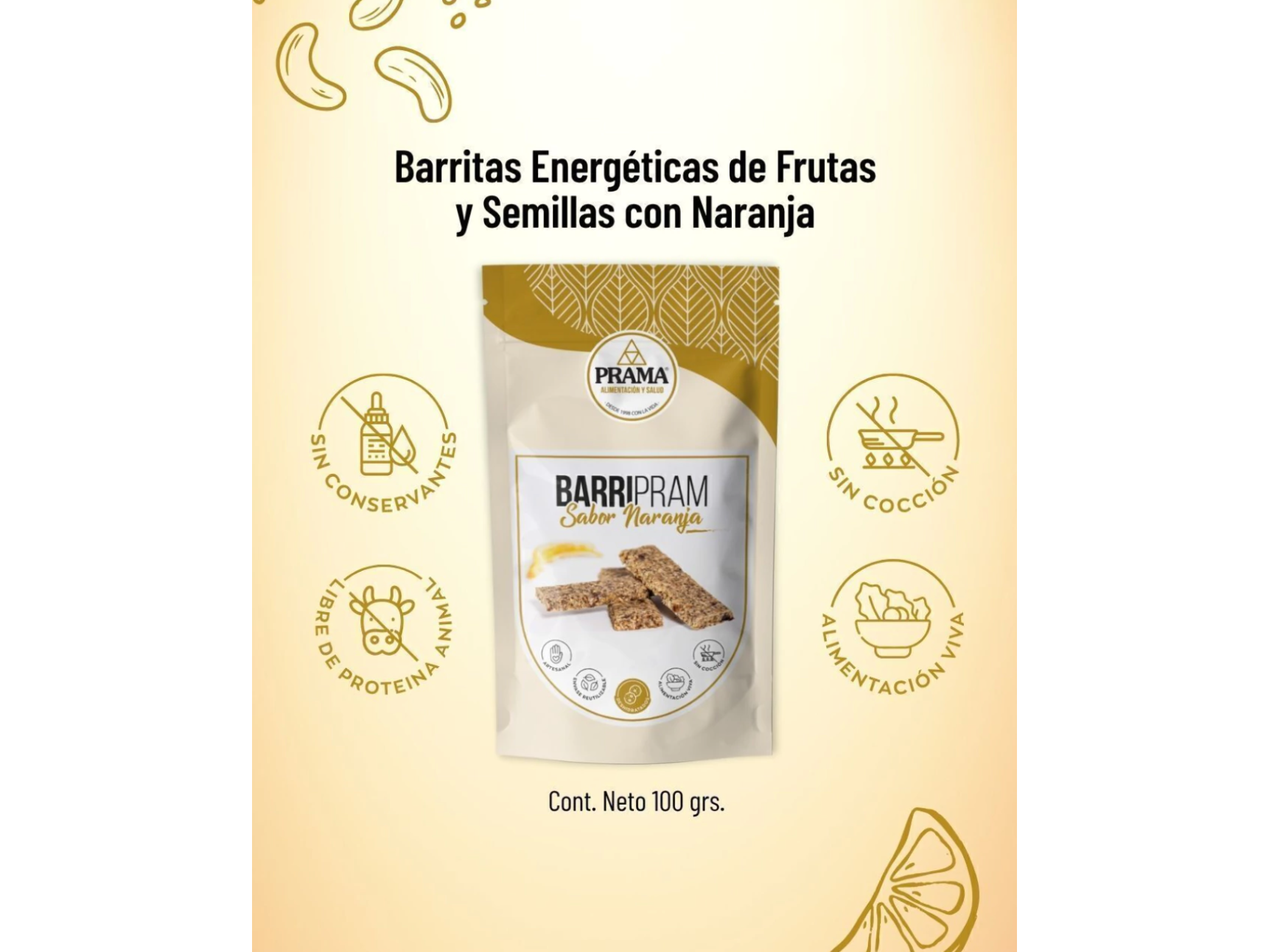 BARRIPRAM - Barritas sabor Naranja