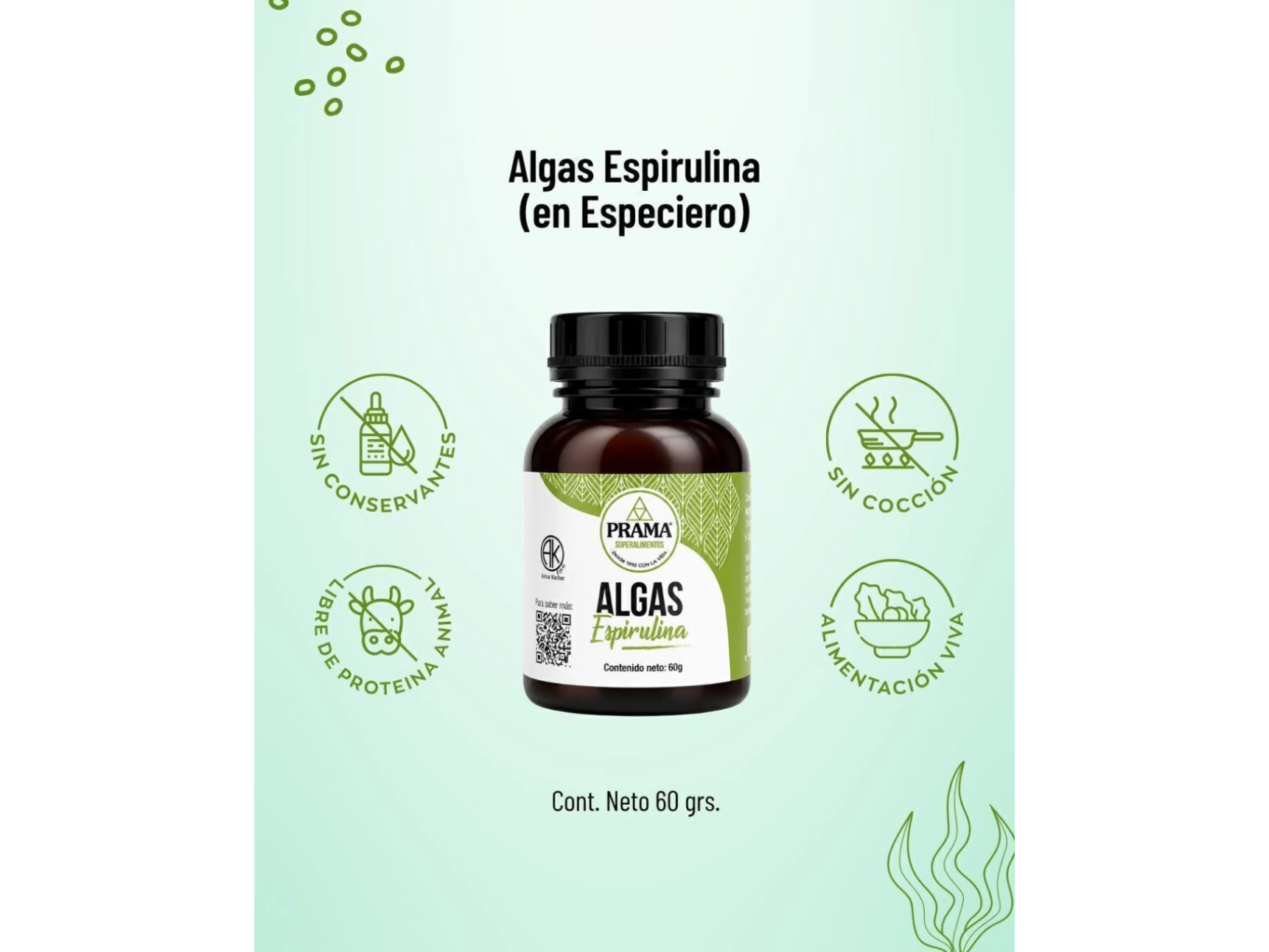 Algas ESPIRULINA - Especiero