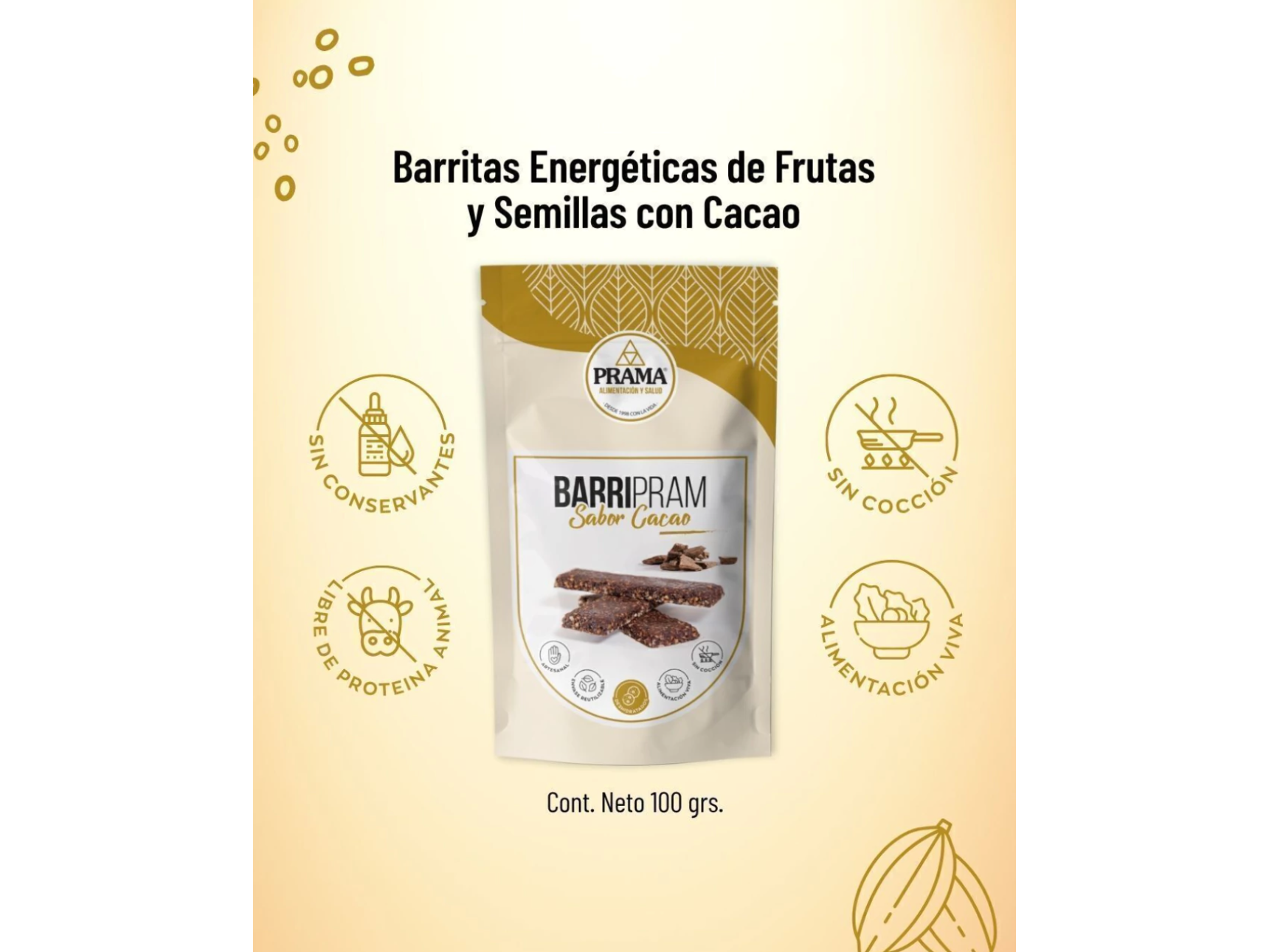 BARRIPRAM - Barritas sabor Cacao