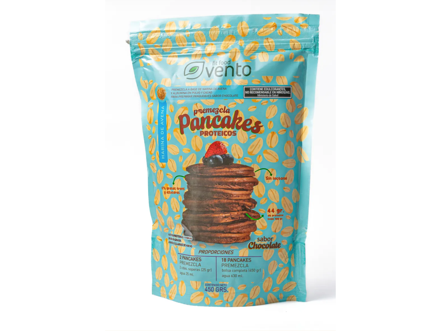 PREMEZCLA AVENA CACAO X420GR VENTOFIT