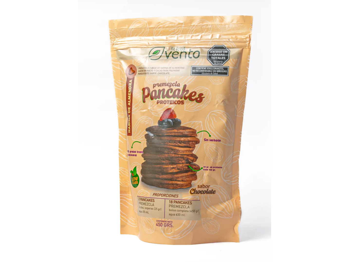 PREMEZCLAS KETO CHOCOLATE 420GR VENTOFIT