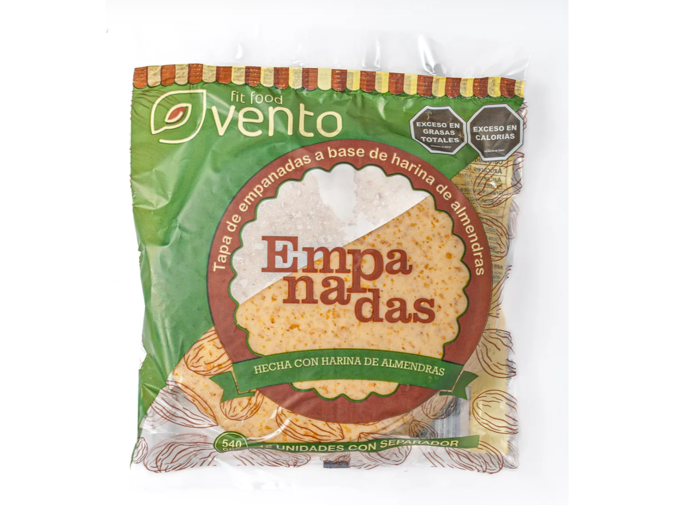 MASA EMPANADA A BASE DE ALMENDRAS X12U VENTOFIT