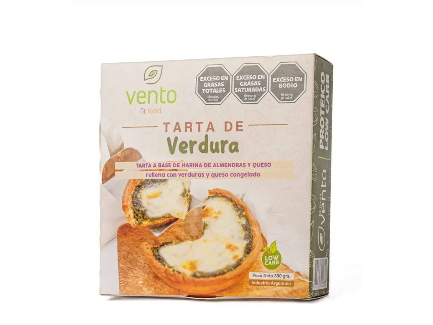 TARTA VERDURA Y QUESO CON H. ALMENDRAS VENTOFIT