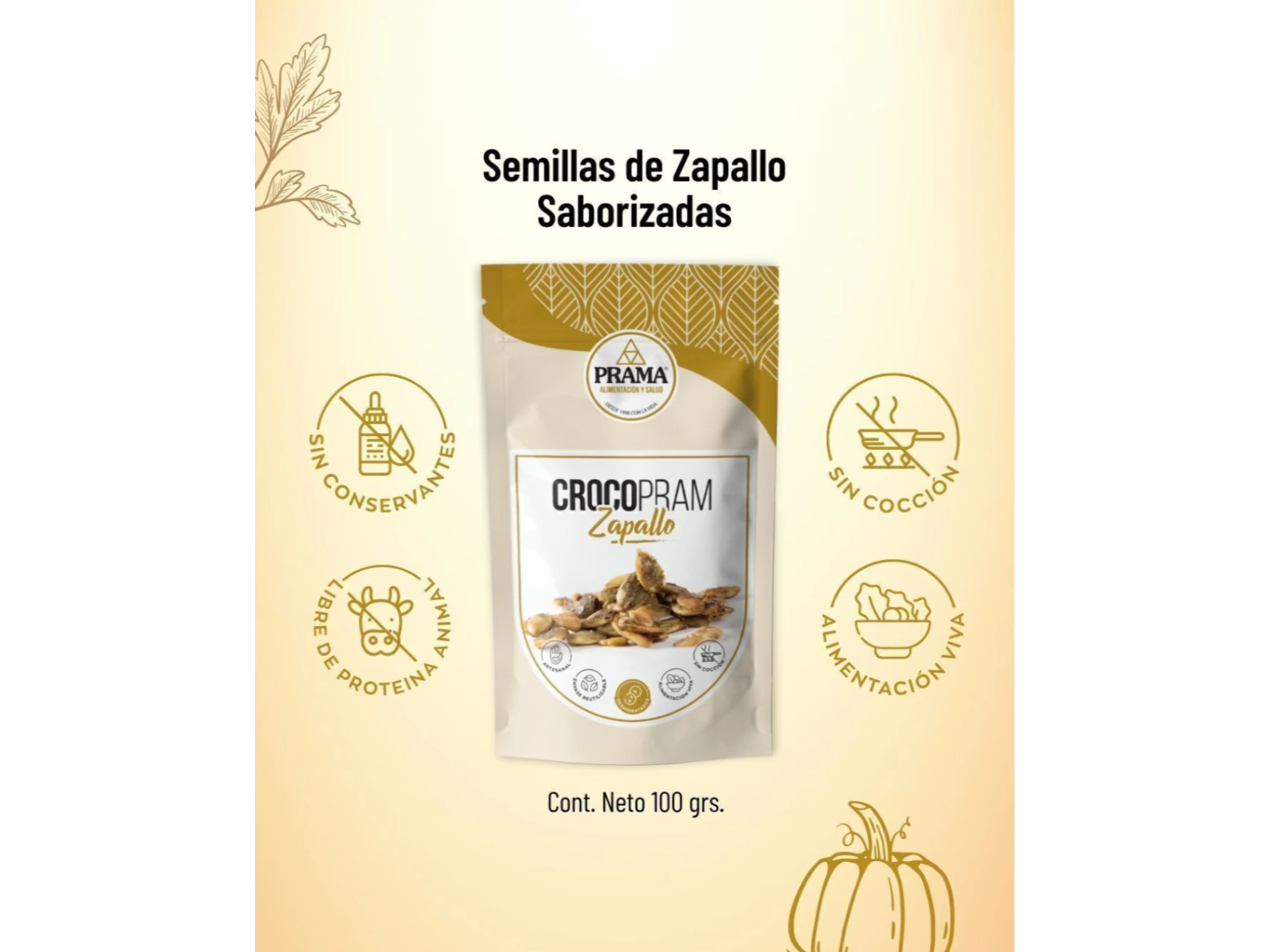 Crocopram Salados SEMILLAS de ZAPALLO