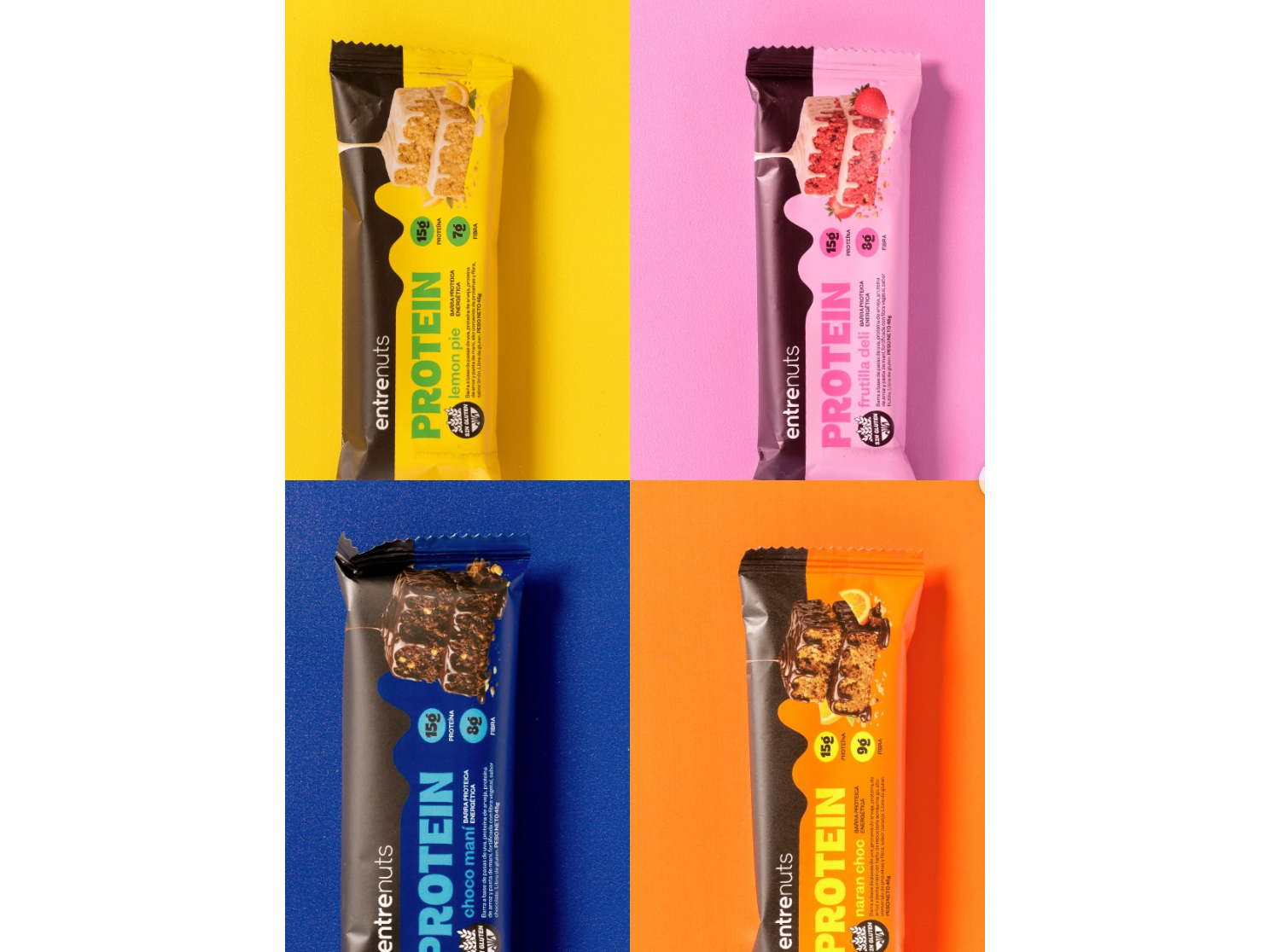 Barritas Proteicas Entrenuts Variedad Sin Gluten