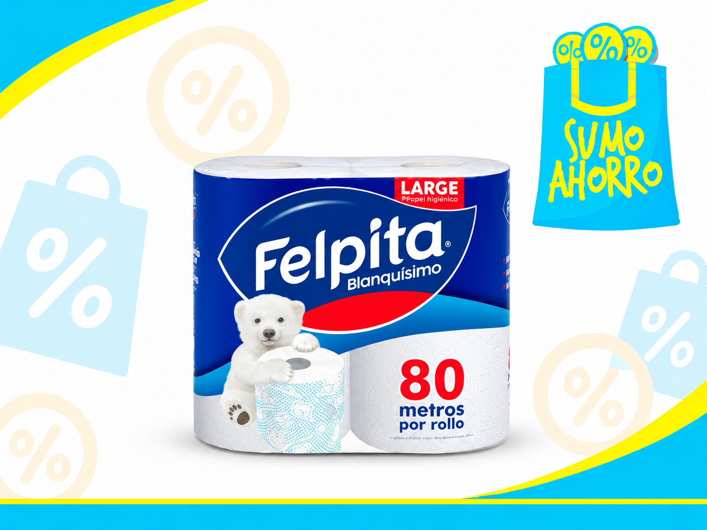 FELPITA BLANQUISIMO x80 Mt.