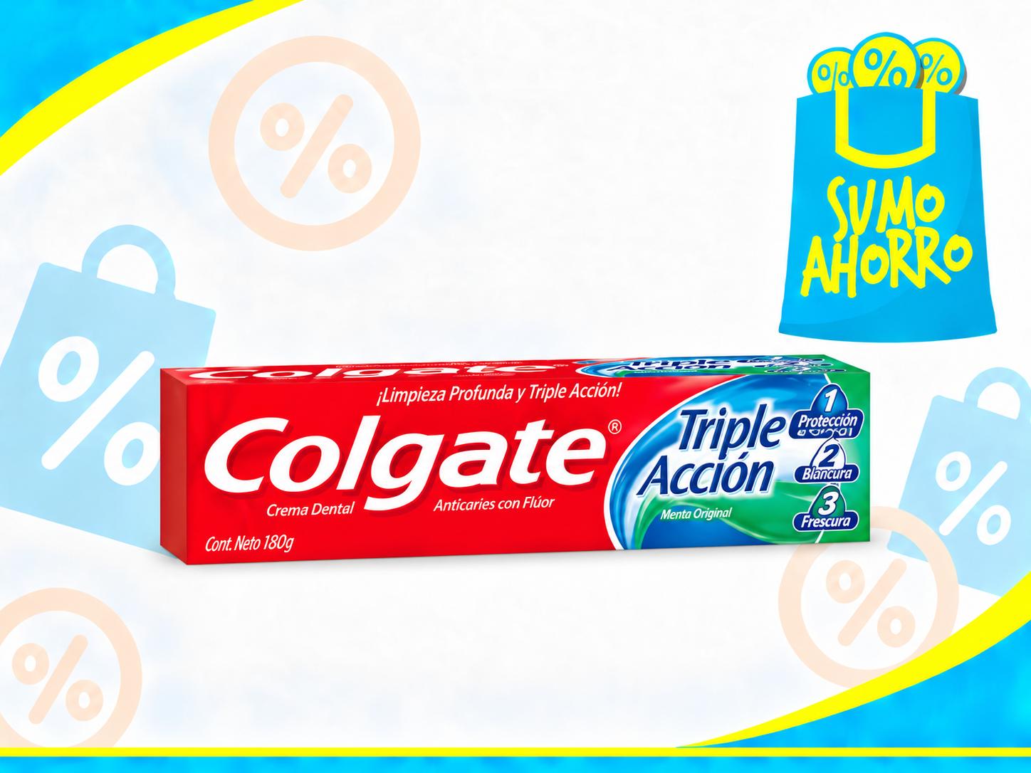 COLGATE CREMA TRIPLE ACCION x180 Gr.
