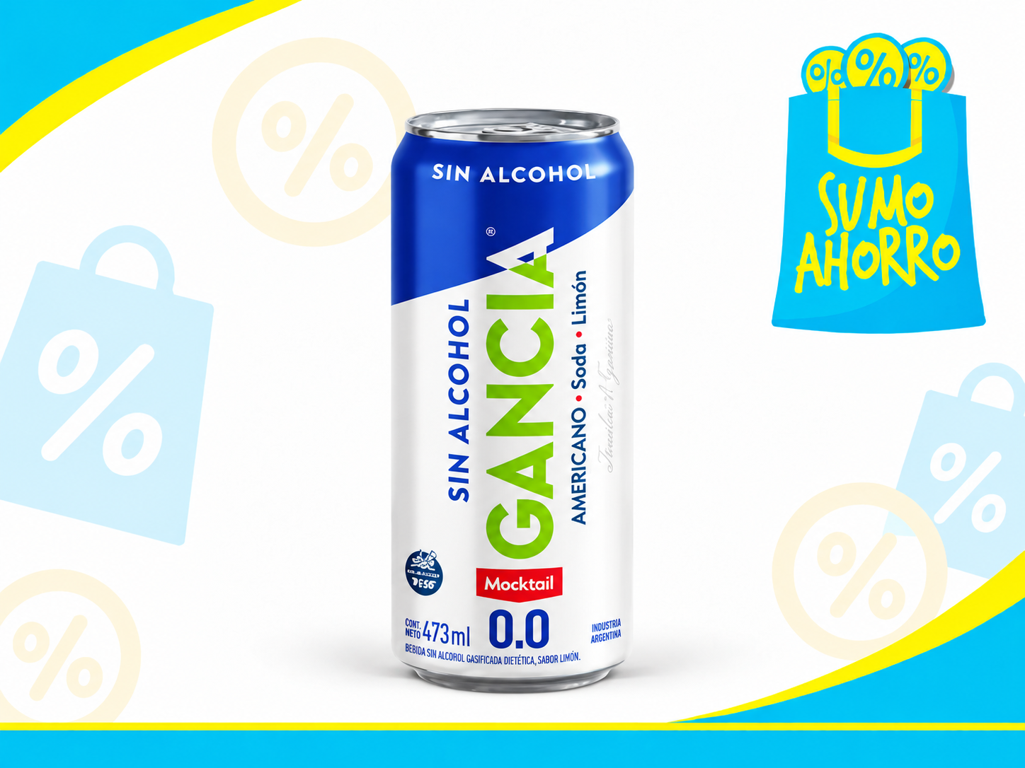 GANCIA MOCKTAIL SIN ALCOHOL x473 Ml.