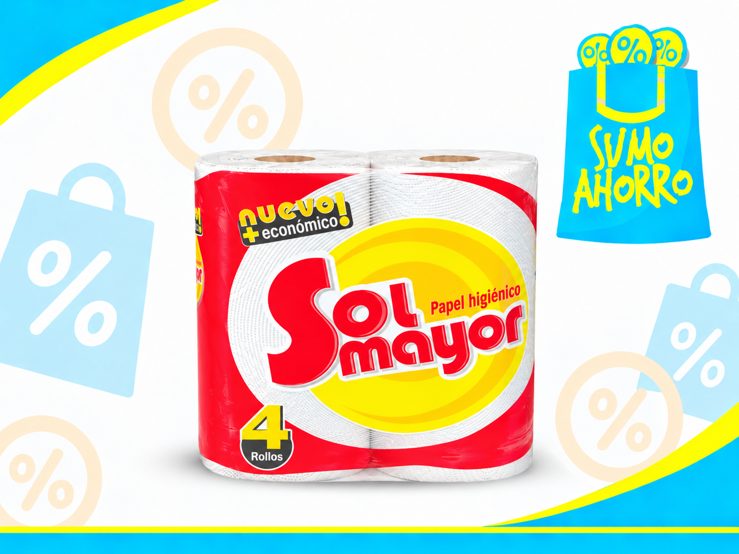 SOL MAYOR PAPEL HIGIENICO x4 Un.