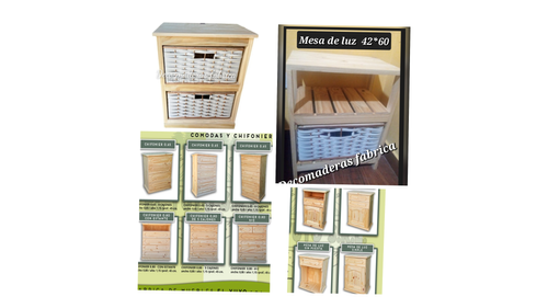 Mesitas de luz cajoneras