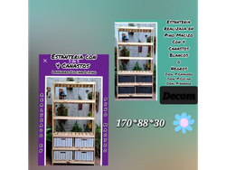 Organizador con 4 canastos