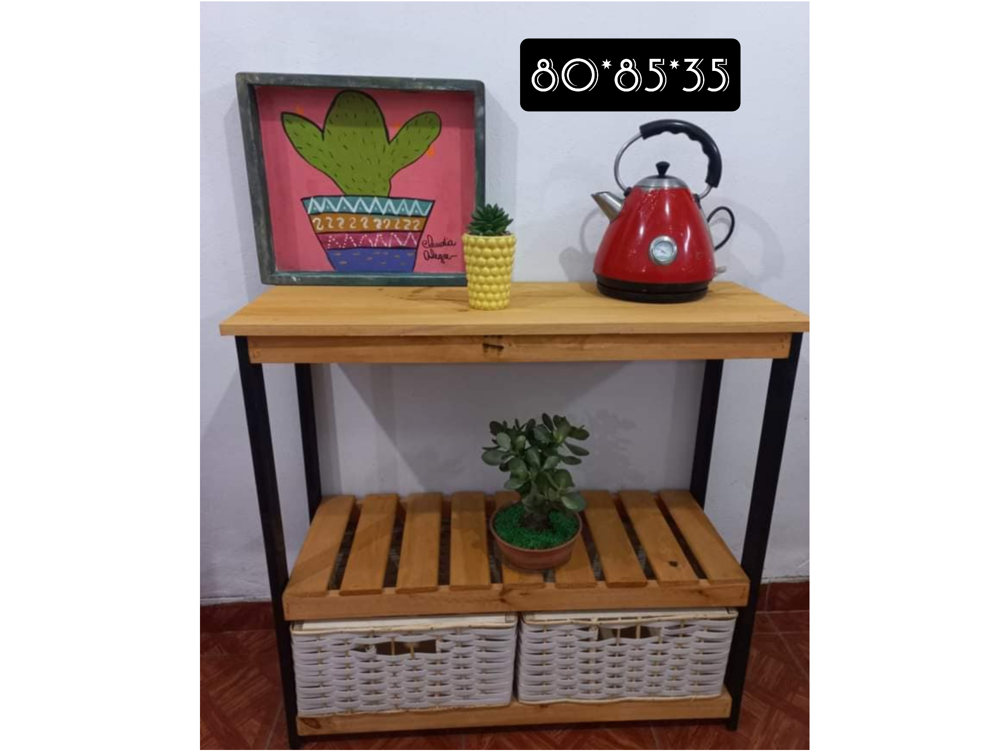 Mesa arrime eco (sin pintar ) pino crudo