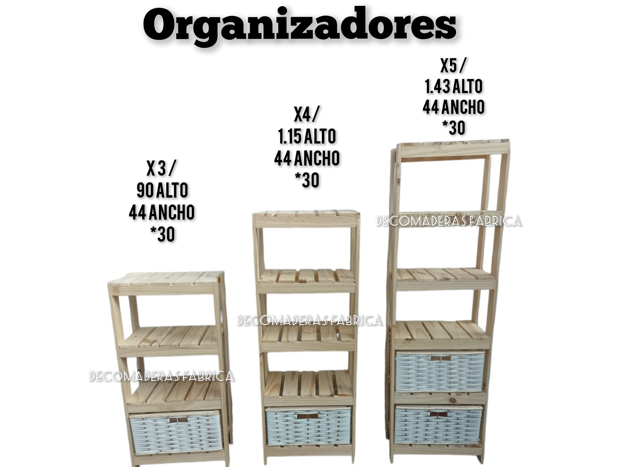 Organizador para canastos