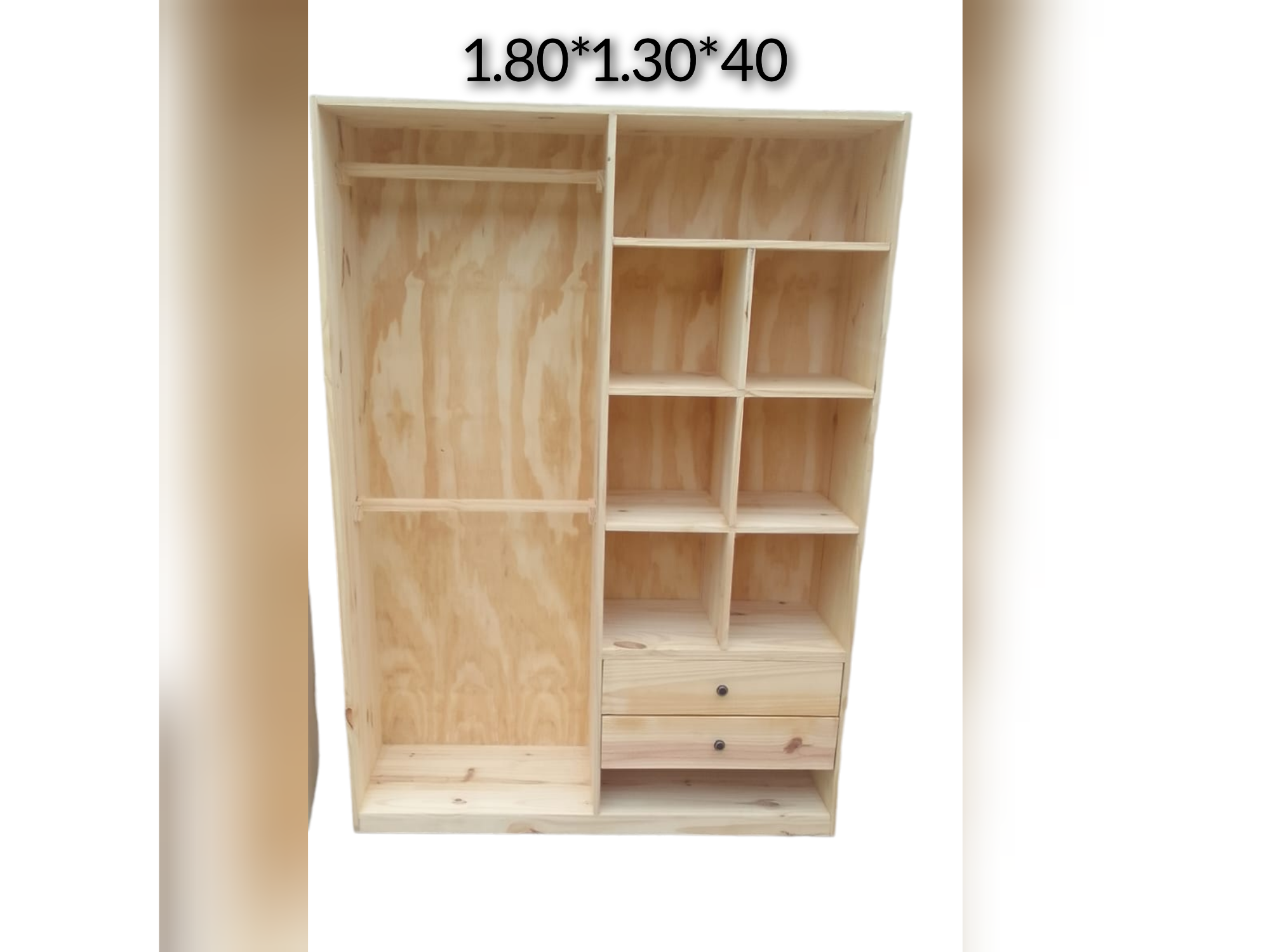 Vestidor AB doble barral 1.80*130*40